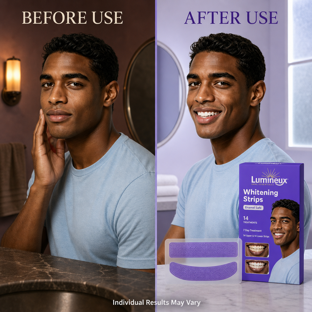 OEM Purple Teeth Whitening Strips Private Label Dental Care Kit with Custom Box Design and 7 Piece Set