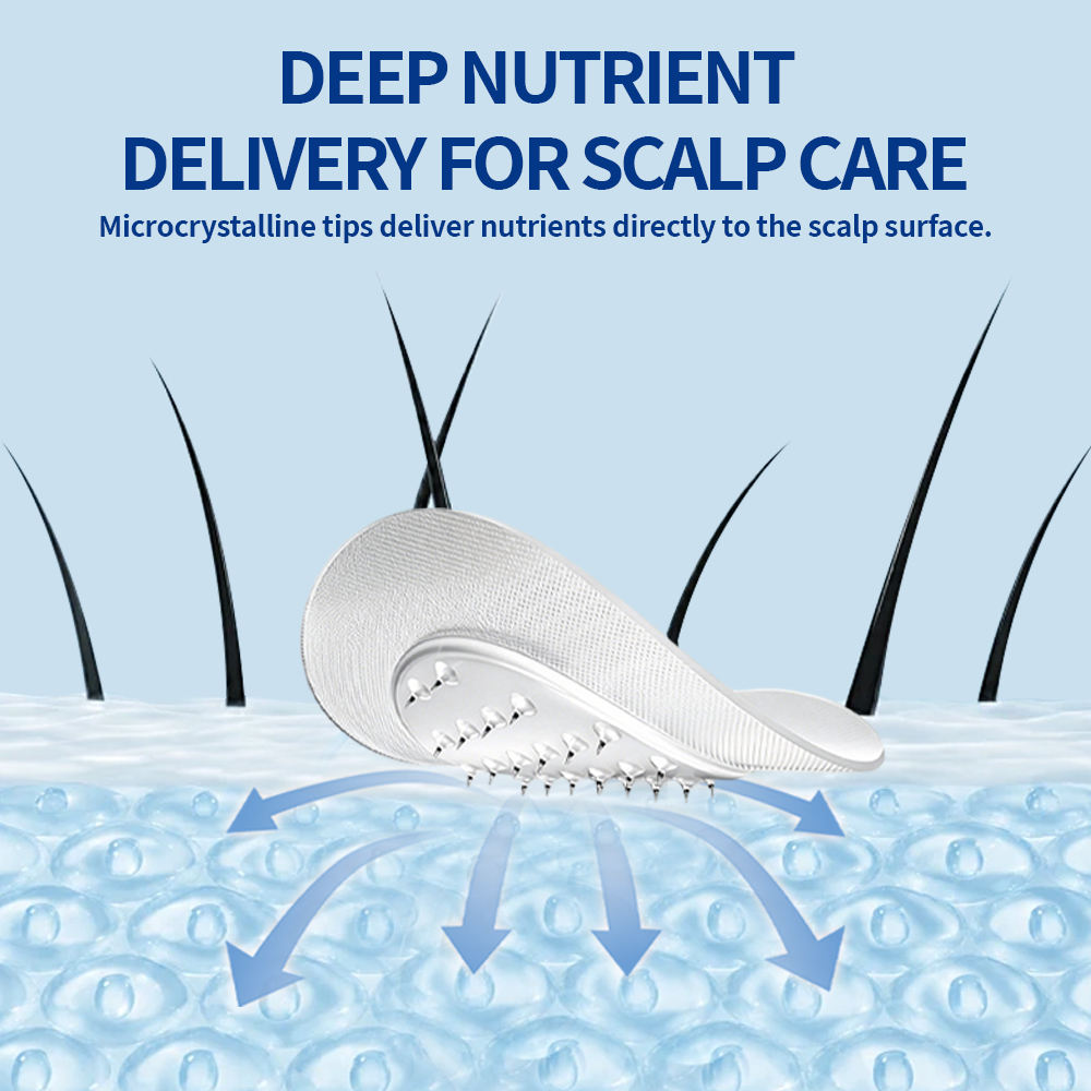 Microcrystal Anti Hair Loss Scalp Patch, Private Label Dissolvable Microneedle Patch with Caffeine & Rosemary, Scalp Nourishing Follicle Care, 24Pcs