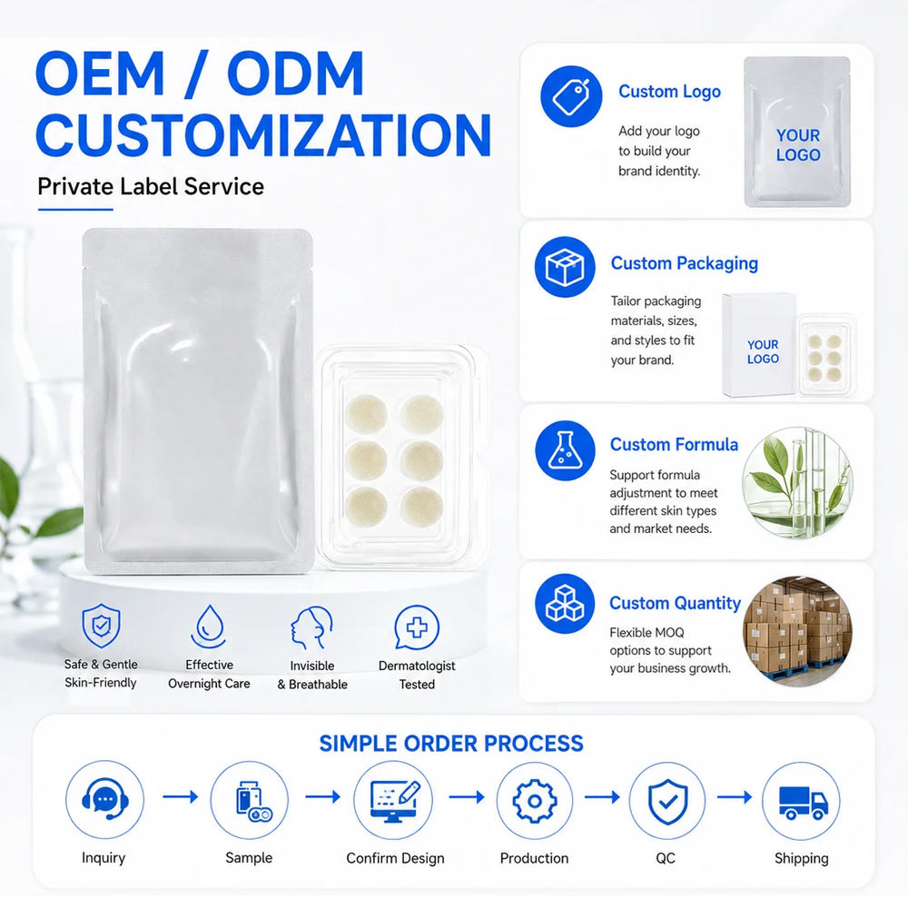 Custom OEM Microcrystal Hair Growth Patch Ginseng Saw Palmetto Biotin Niacinamide Transdermal Scalp Follicle Care 30Pcs