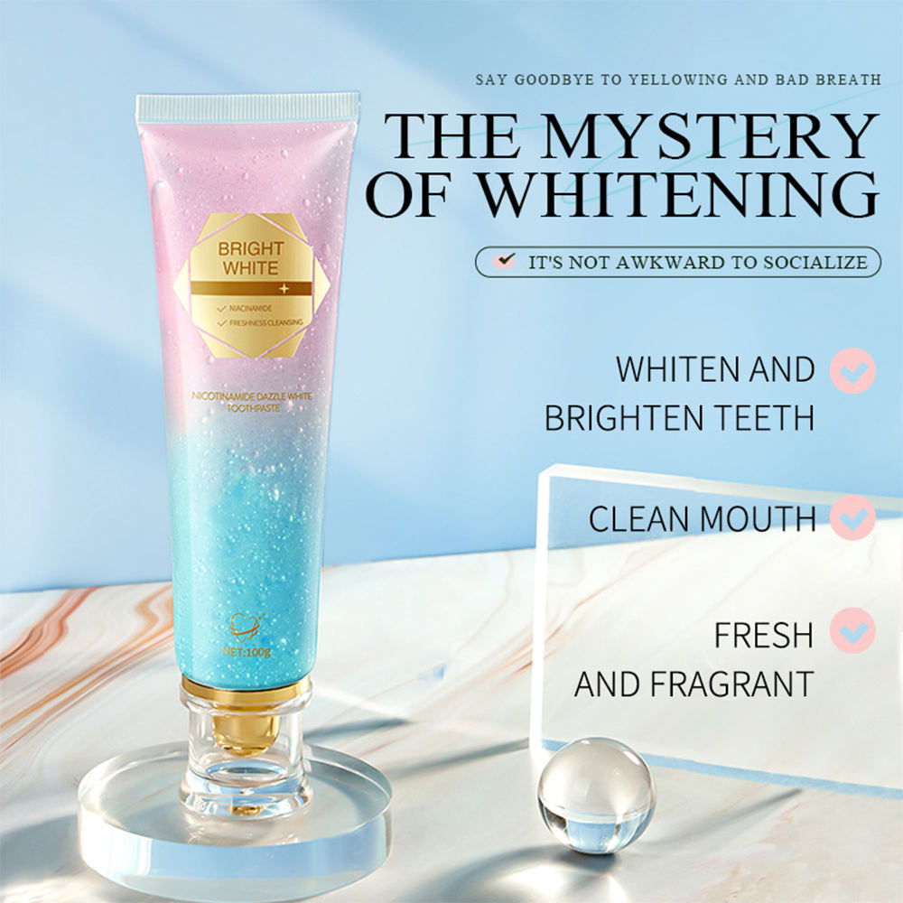 Niacinamide Toothpaste Deep Cleaning Anti Plaque Sensitive Teeth Care Fresh Breath Oral Hygiene OEM ODM