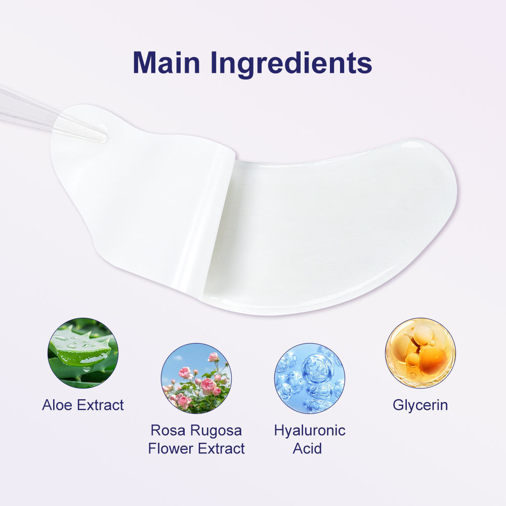 Natural Moisturizing Hydrogel Eye Patches 10 Pairs Soothe Dry Eye Area Reduce Dark Circles Revitalize Dull Under Eye Skin