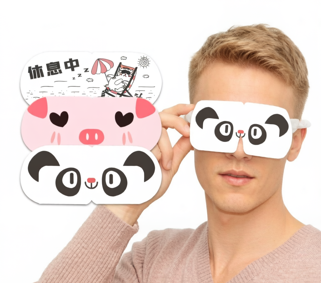 Disposable Self-Heating Steam Iron Powder Eye Mask Patch Hot Compress for Eye Fatigue Relief Wholesale