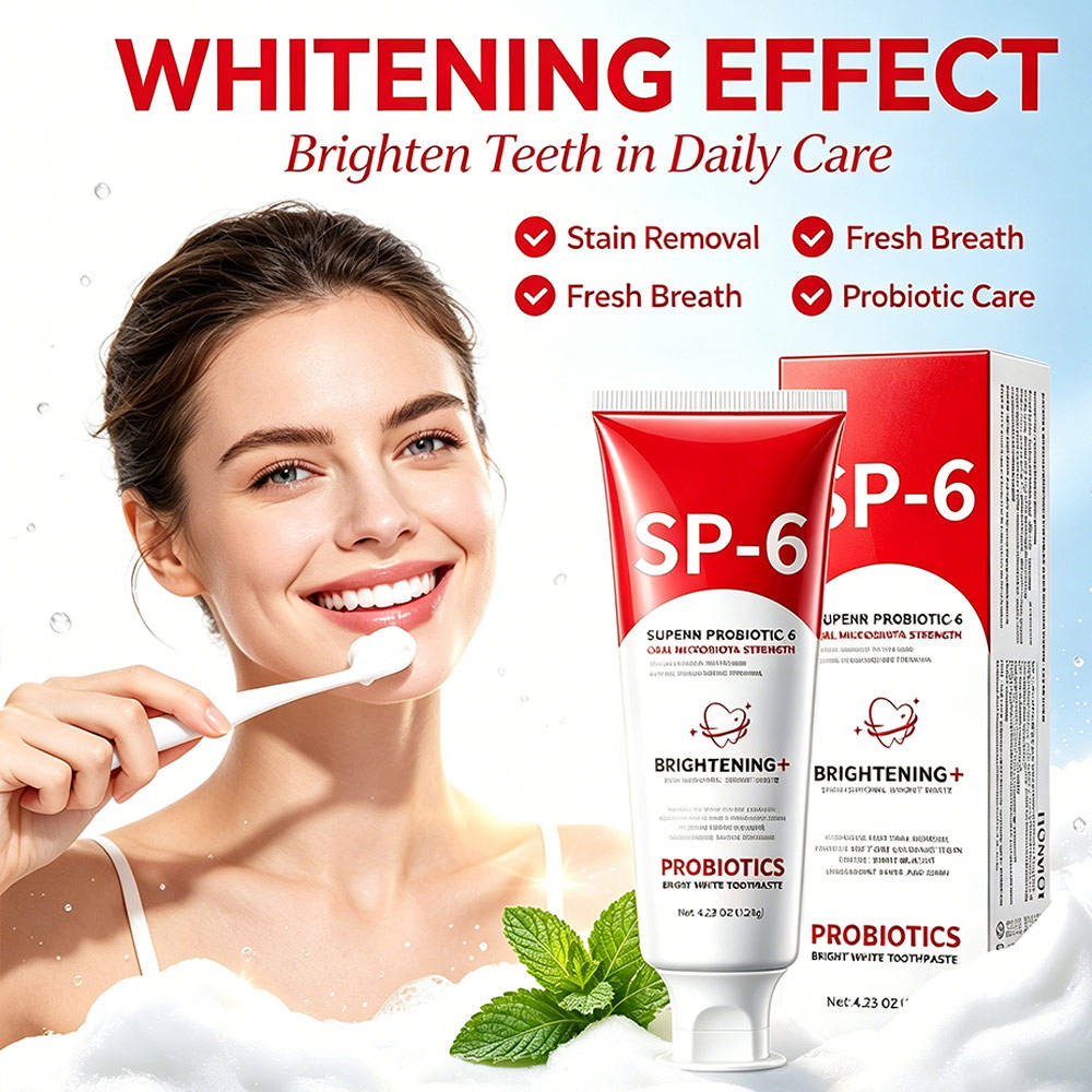 SP-6 Probiotic Toothpaste, Deep Clean Oral Care Toothpaste, Nano-Hydroxyapatite Repair Enamel, Bulk Wholesale