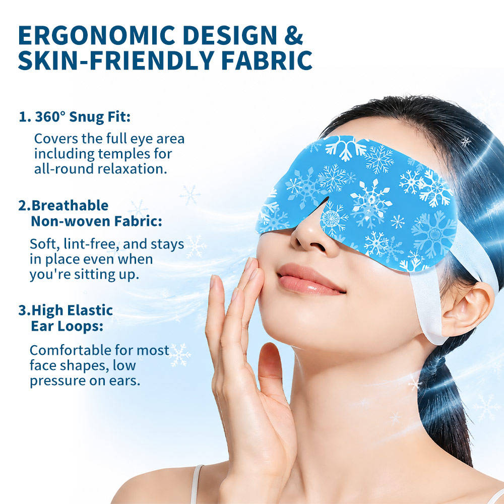 Private Label Cooling Eye Mask Hydrogel Eye Patches for Dark Circles Gel Cooling Eye Pads OEM ODM Factory Wholesale