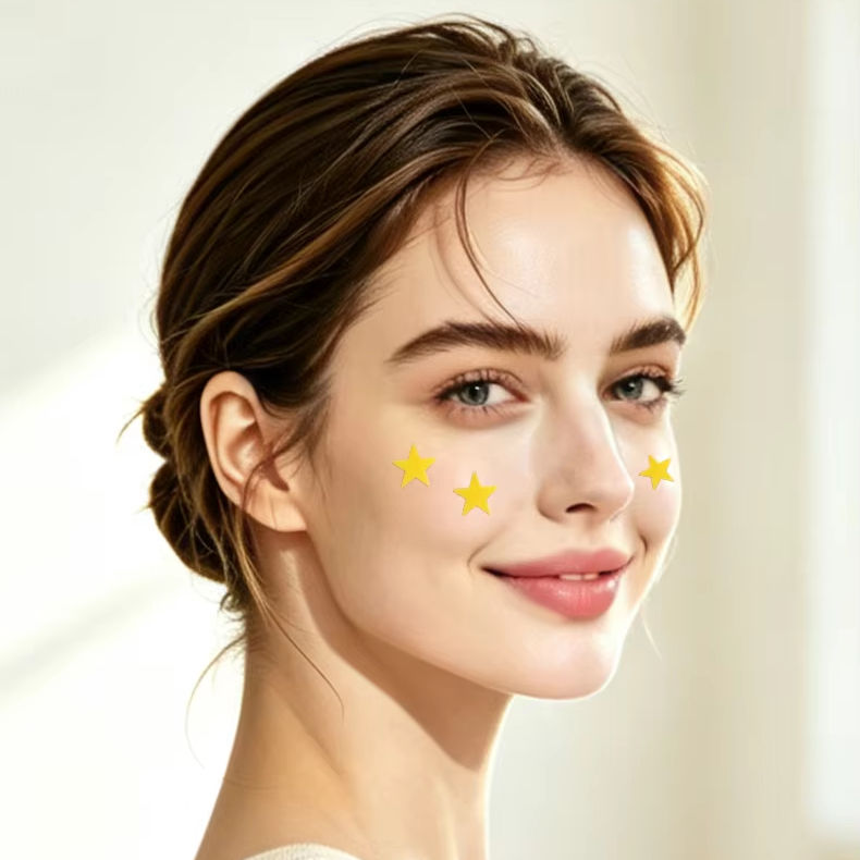 Private Label Star Blemish Cover Patches, Hydrocolloid Acne Stickers, Mirror Box Packing, Low MOQ Bulk Supply