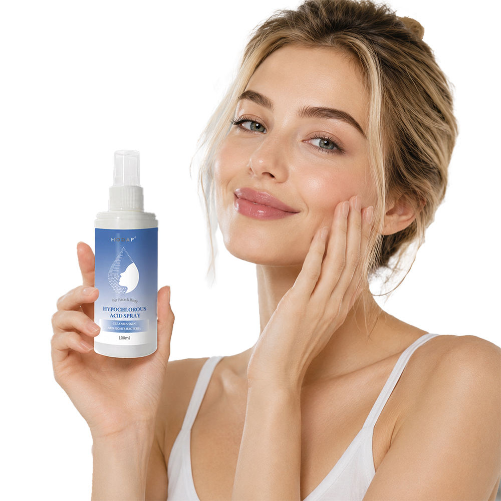 Custom Formula Hypochlorous Acid Spray Supplier HOCL Skin Cleanser MOQ 1000 CE MSDS Free Design 100ml