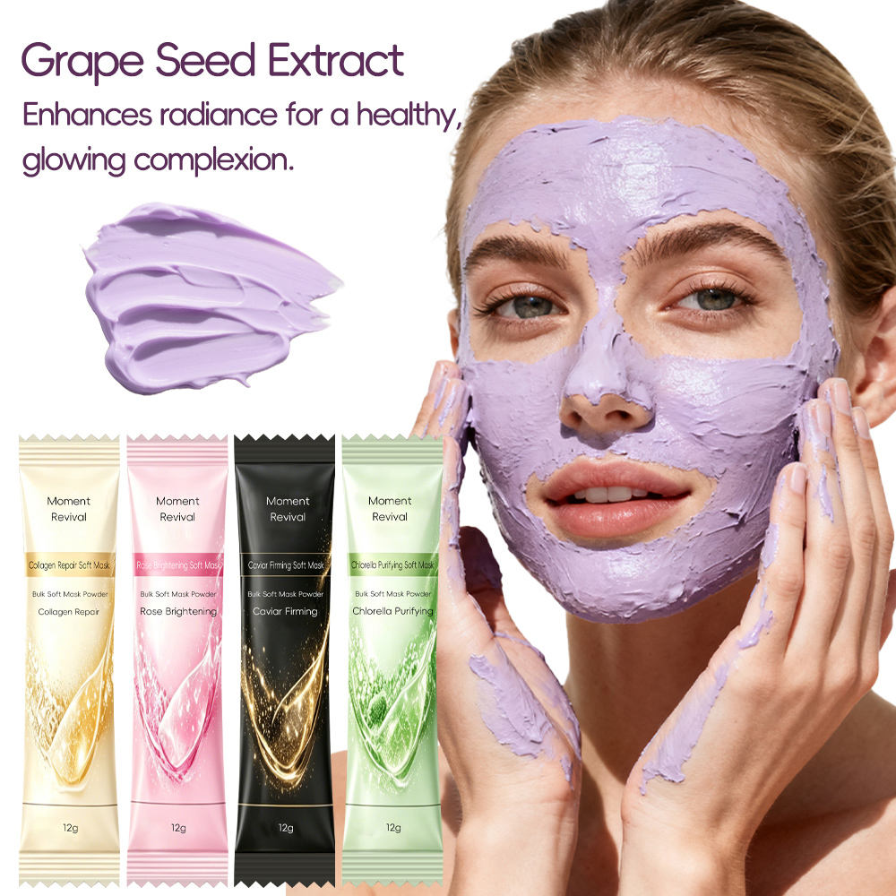 Collagen Revitalizing Soft Mud Mask Powder for Face Neck-Anti-Aging Elasticity Boost Barrier Repair Home Commercial Use
