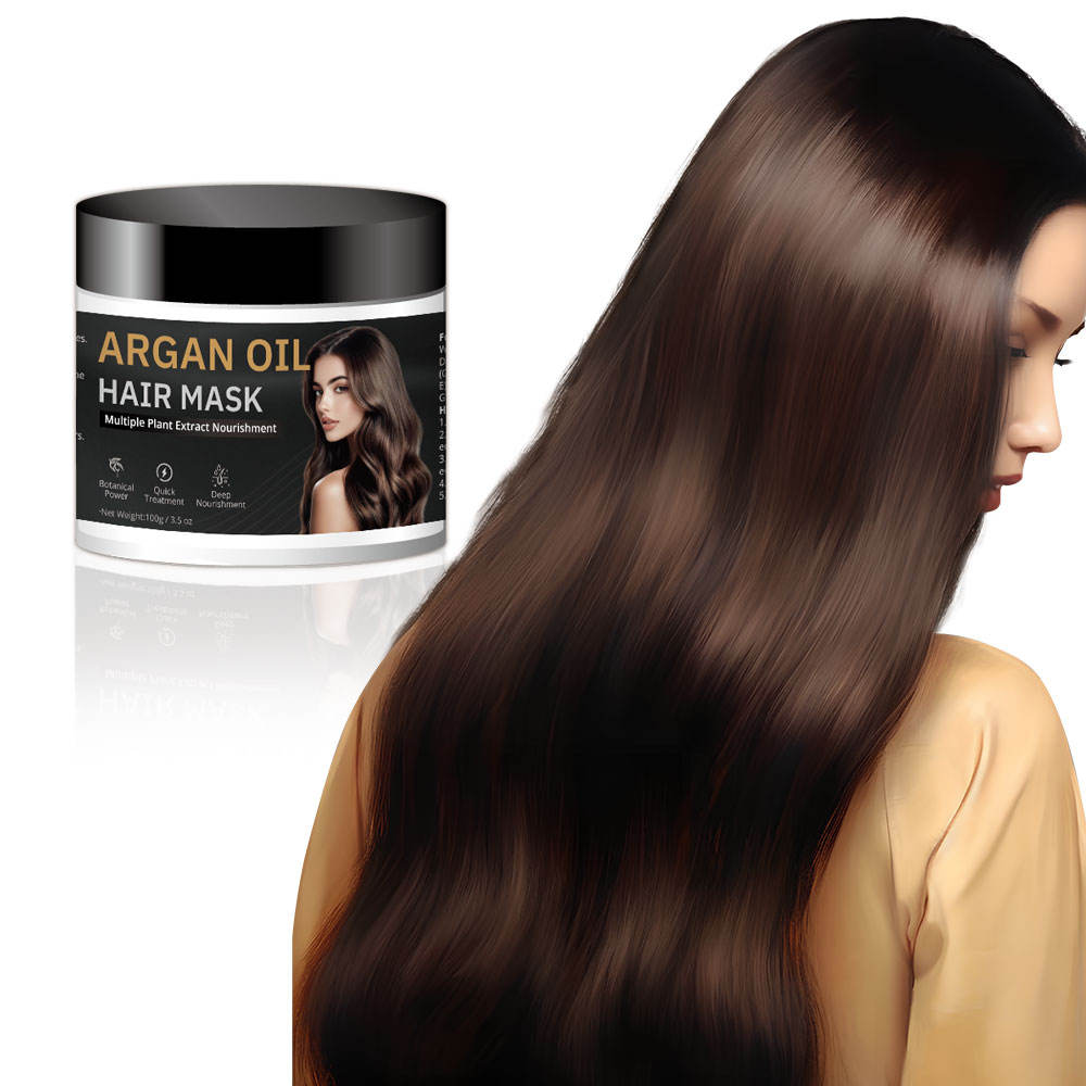 Argan Oil Hair Mask Deep Nourishing Moisturizing Hair Treatment for Dry Damaged Permed Dyed Hair OEM Custom Logo